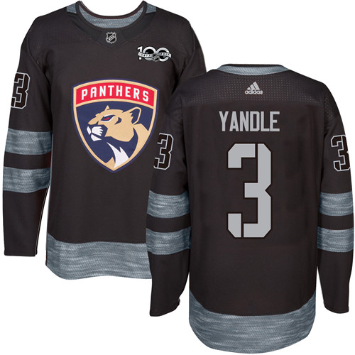 Adidas Panthers #3 Keith Yandle Black 1917-100th Anniversary Stitched NHL Jersey